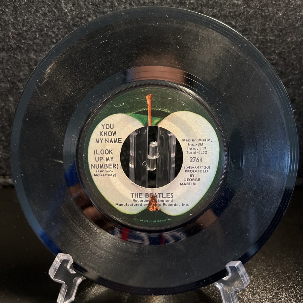 BEATLES: let it be/you know my name (look up the number) APPLE 7"‎ Single 2764